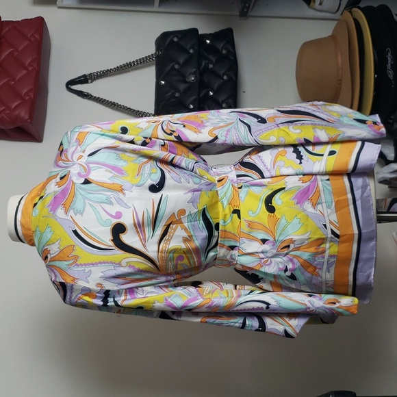 NWT Zara Multicolor Belted Kimono Size S - Picture 5 of 11